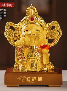 鎏金铜色树脂家居办公室装饰摆件聚宝盆开门红保险公司礼品户送客