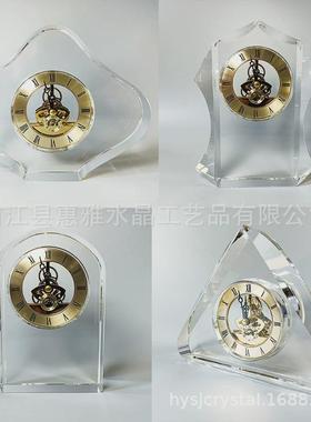厂家直销创意鸥式水晶钟表桌面时钟居家办公摆件礼品纪念品工艺品