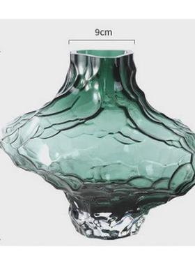 山谷花瓶不规则玻璃北欧ins风家居客厅装饰摆件样板间高级感高档