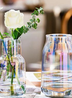 玻璃花瓶高颜值水培客厅插花摆件批发北欧清新简约ins风高级感