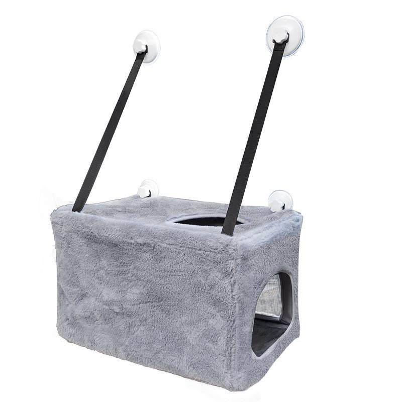 新款猫吊床保暖悬挂式全包围猫咪吊床秋冬款毛绒吸盘舒适猫窝批发,淘宝优惠券,粉丝福利购,淘宝优惠卷