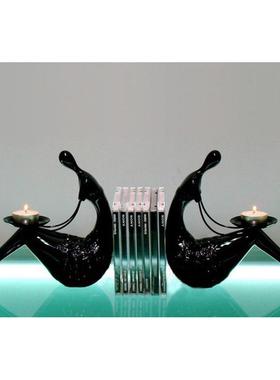 树脂工艺品美女烛台书档摆件 人物雕塑摆饰 时尚现代家居饰品