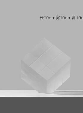 创意艺术魔方小摆件水晶轻奢客厅办公室电视柜桌面玄关家居装饰品
