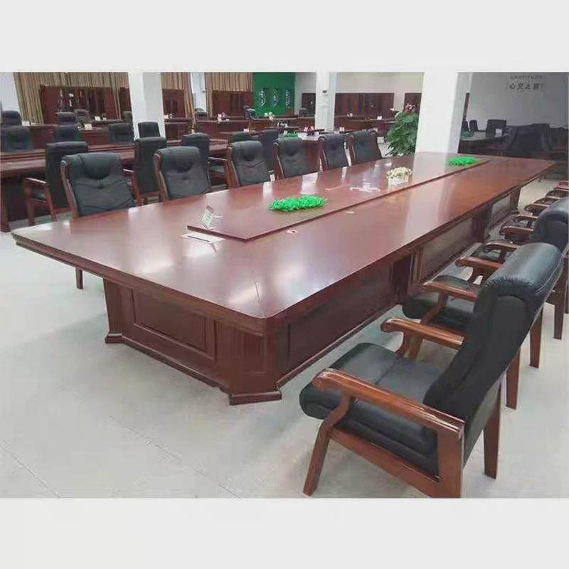 会议桌椅组合简约大型多人开会办公洽谈中式木质长方形条桌可定制,淘宝优惠券,粉丝福利购,淘宝优惠卷