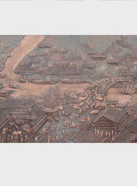 定制玻璃钢锻铜铸铜浮雕背景墙雕紫铜装饰壁画地不锈钢仿铜雕塑