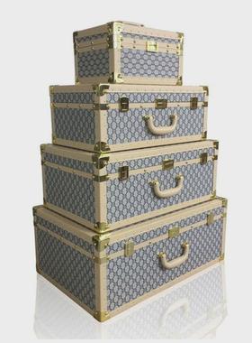 经典手提箱样板间衣帽间收纳箱道具摆件会展厅卖场陈列样板房箱子