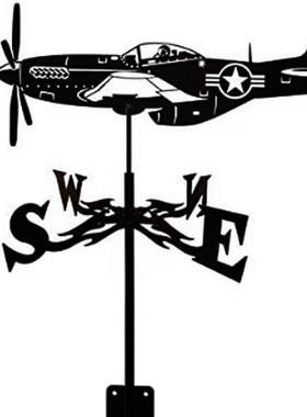 不锈钢喷漆风向标摆件欧式金属屋顶装饰插件庭院工艺品代发