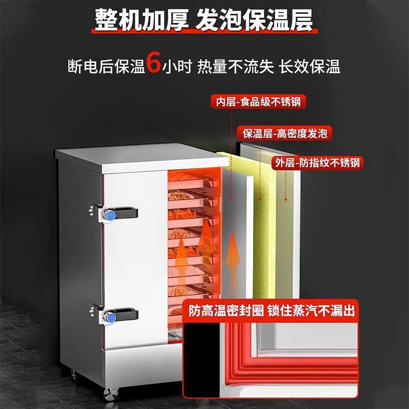 蒸饭柜定时智能蒸饭机米饭蒸饭车绿豆糕食堂燃气馒头电蒸箱商用,淘宝优惠券,粉丝福利购,淘宝优惠卷