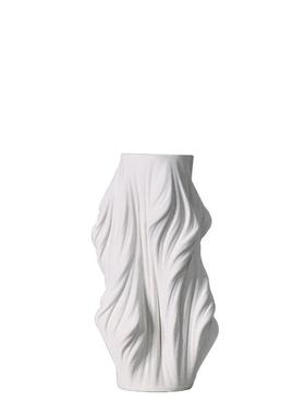 3d白色现代简约陶瓷花瓶摆件北欧样板房售楼部客厅家居插花花器