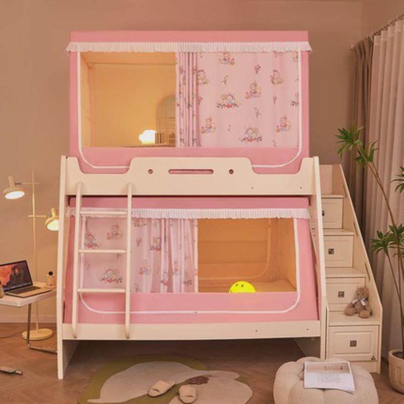 子母床蚊帐家用1.2上下铺梯形高低床1.5米儿童双层床床幔2米加长,淘宝优惠券,粉丝福利购,淘宝优惠卷