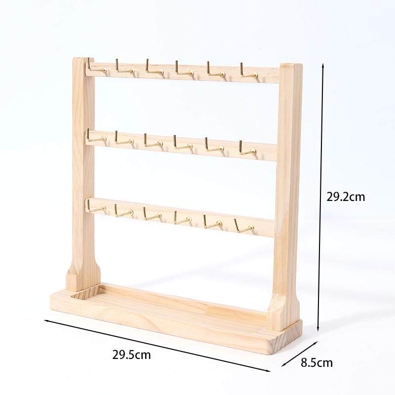 ll实木带钩首饰展示架小饰品挂架挂钩耳环展示架手链手串收纳架子,淘宝优惠券,粉丝福利购,淘宝优惠卷