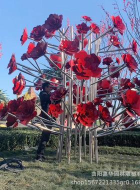 抽象制作水滴雕塑户外广场大型金属大摆件小区景观装饰来图不锈钢