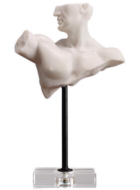 北欧风格半身人物造型摆件样板房样品间客厅电视柜书桌书房装饰品