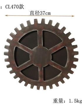 木质壁饰工艺品墙壁黑色齿轮挂饰木质家居复古酒巴咖啡墙上挂饰