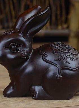 热销黑檀摆件手把件批发皮黑木雕家居装饰品雕创意客厅摆件件酒柜