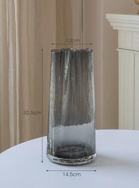 田园异性高端玻璃花瓶摆件客厅装饰花轻奢创意干花桌面样板间水养