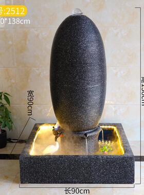 欧式流水喷泉鱼缸酒店花园装饰水景球店铺办公室景观摆件开业礼品