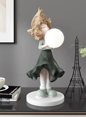 玄关客厅装饰摆件家居工艺品女孩电视柜卧室床头台灯乔迁新居礼品