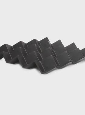 现代简约创意黑色菱形托盘样板房电视柜桌面收纳树脂饰品摆件