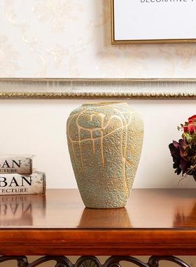 泡泡釉软装酒店样板房工艺品家居饰品摆件景德镇陶瓷花瓶三件套