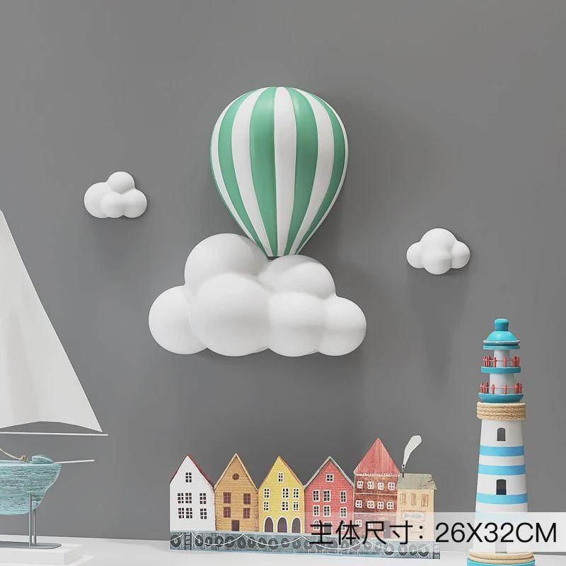 北欧ins风墙面装饰品客厅3D立体热气球壁挂电视沙发背景墙饰挂件,淘宝优惠券,粉丝福利购,淘宝优惠卷