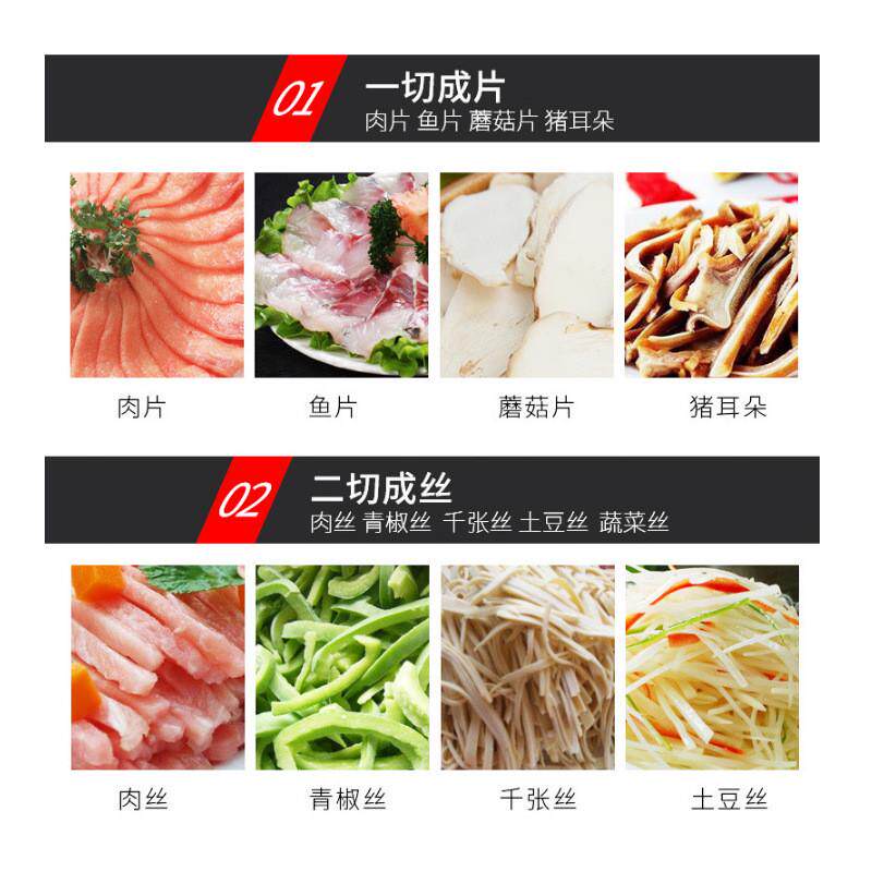 机商用家用切肉机全自动切肉切菜机绞肉沫电动不锈钢小型切肉机 - 图0