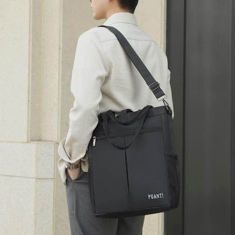 新款尼龙布男士手提包商务包大容量休闲公文包学生包单肩包斜挎包,淘宝优惠券,粉丝福利购,淘宝优惠卷