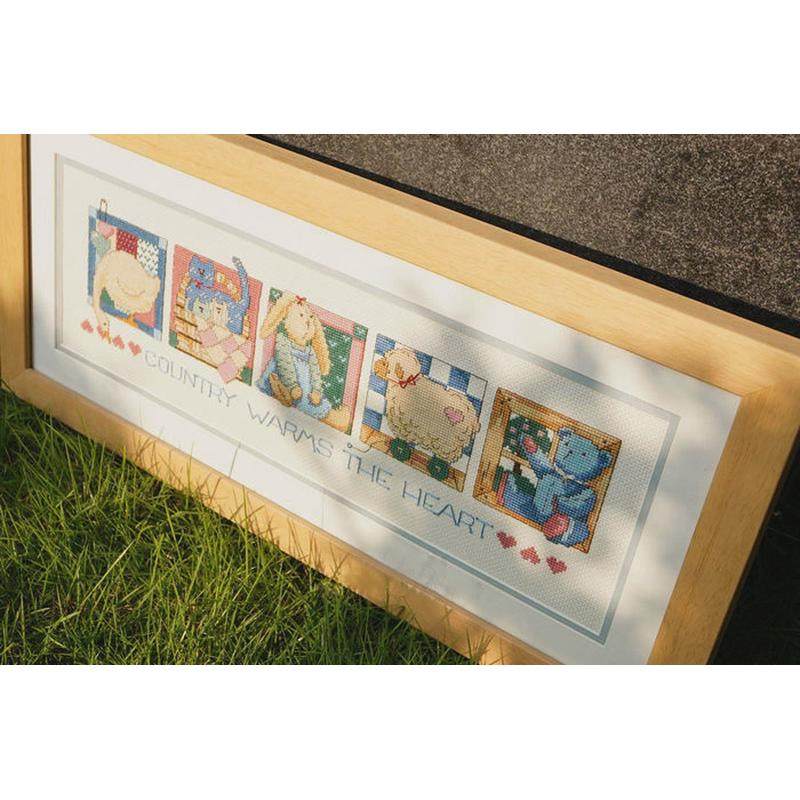 bg54dmc十字绣小幅2021新款简单可爱客厅画长条kt775小动物集印花,淘宝优惠券,粉丝福利购,淘宝优惠卷