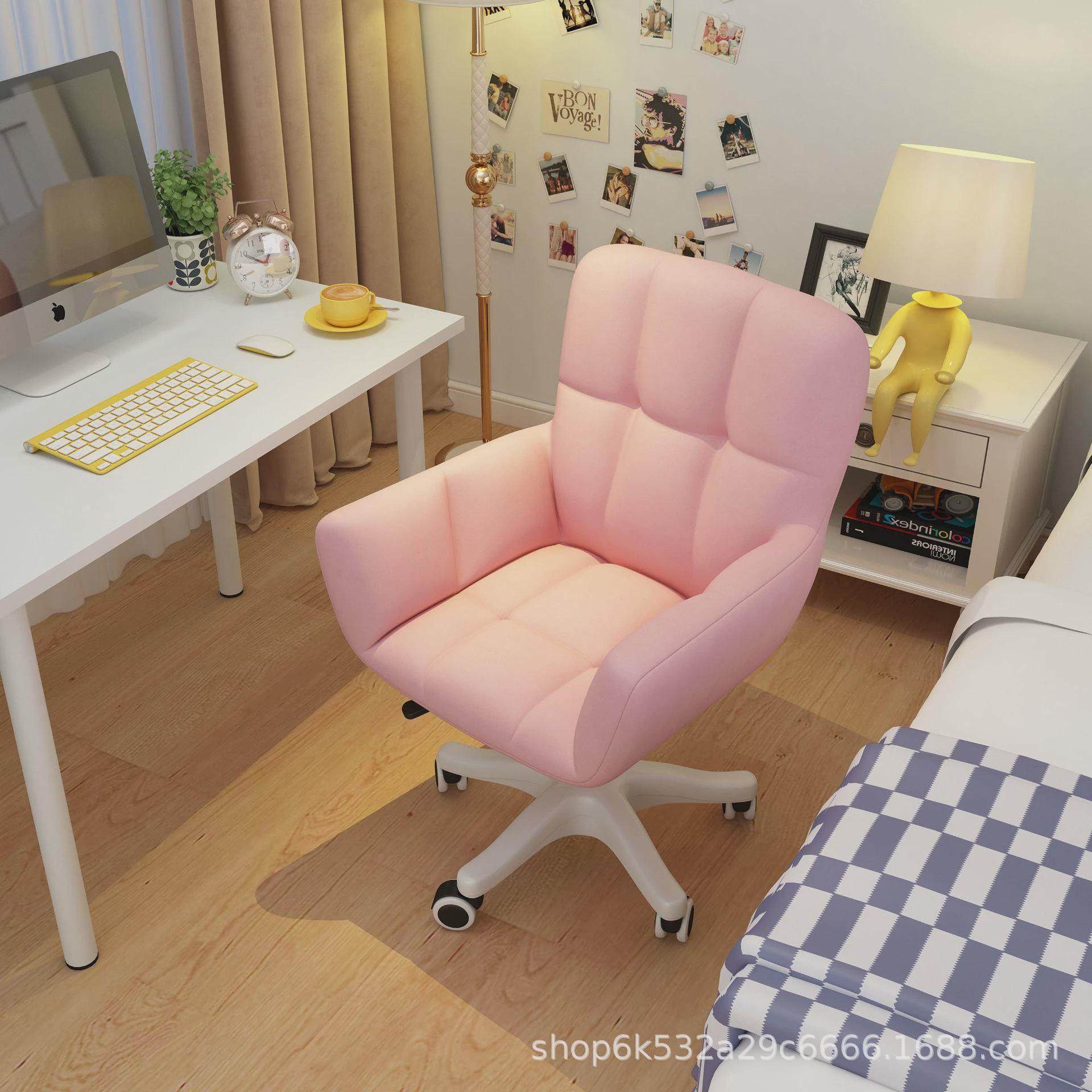 ins椅子家用舒适学习座椅靠背书桌转椅宿舍椅女生可爱卧室电脑椅,淘宝优惠券,粉丝福利购,淘宝优惠卷