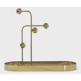 新中式金属异形收纳托盘摆件样板房办公室茶几客厅桌面家居装饰品