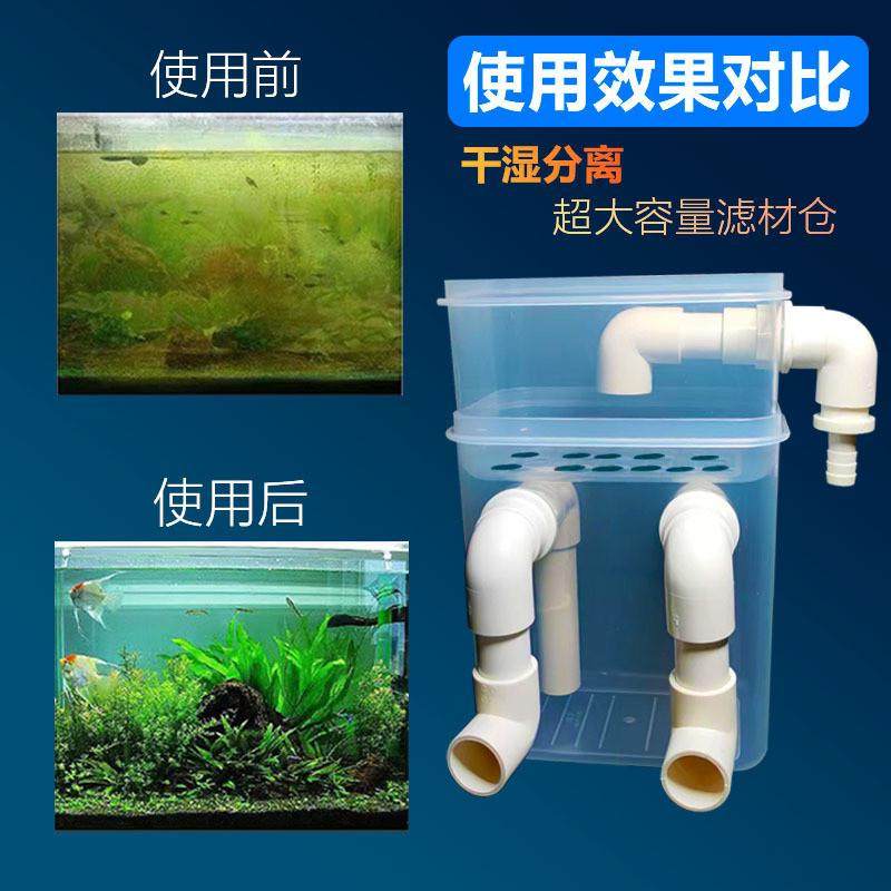 鱼缸过滤器壁挂式滴流盒外置过滤净水循环过滤三合一上滤干湿分离,淘宝优惠券,粉丝福利购,淘宝优惠卷