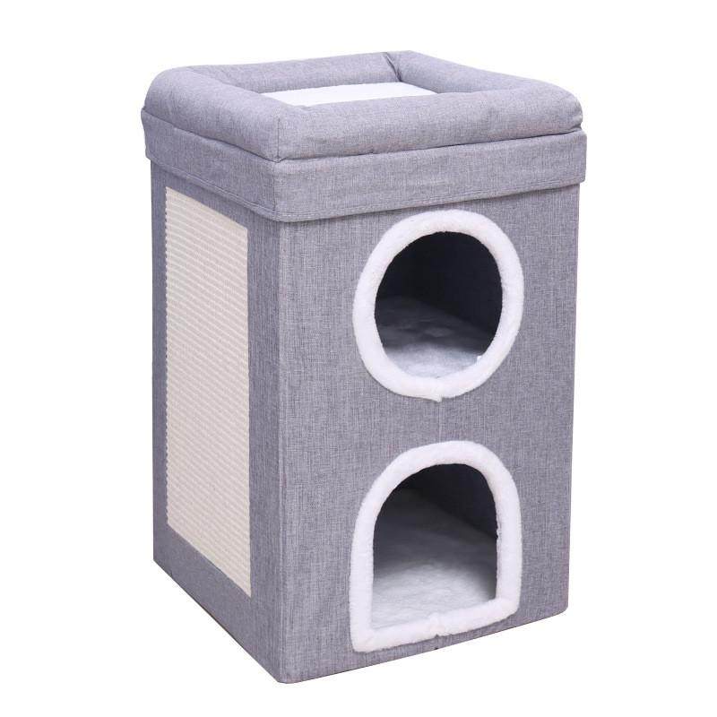 猫窝四季通用三层豪华露天剑麻猫咪窝可折叠大号宠物窝猫床现货,淘宝优惠券,粉丝福利购,淘宝优惠卷