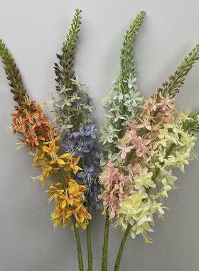 仿真花飞燕草独尾草插花落地套装花艺橱窗酒店家居客厅装饰牛尾草