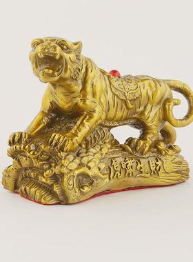 热销厂家批发全铜老虎摆件上山虎摆件虎生肖虎虎啸山河金钱家居工