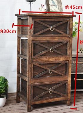 塔安森系婚庆道具箱收纳框储物箱复古做旧木框摆件婚礼舞台装饰