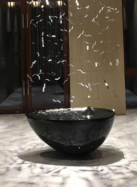 厂家加工户外大型水景浪花装饰艺术落地摆件酒店大堂玻璃钢雕塑