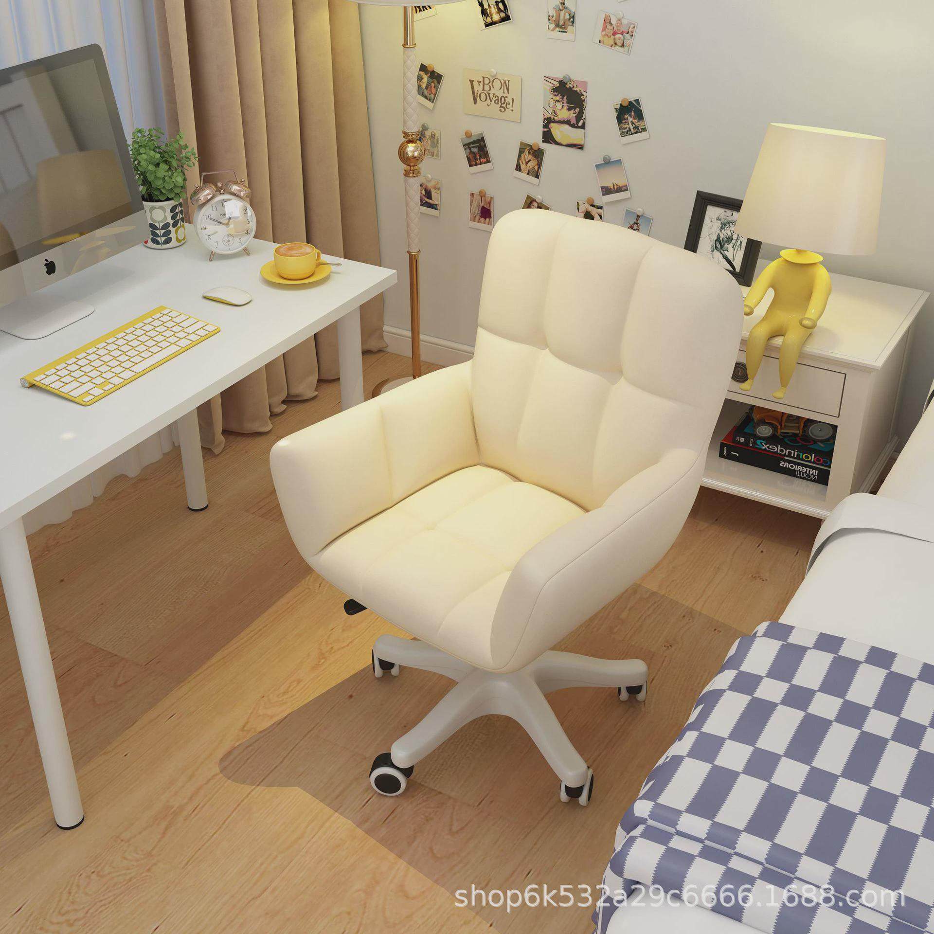 ins椅子家用舒适学习座椅靠背书桌转椅宿舍椅女生可爱卧室电脑椅,淘宝优惠券,粉丝福利购,淘宝优惠卷