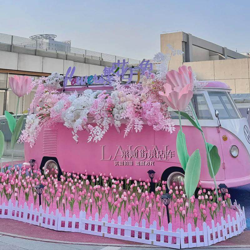 复古大众餐车美食车网红打卡引流场景道具车厂家活动快闪车应援车,淘宝优惠券,粉丝福利购,淘宝优惠卷