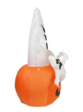 热销万圣节带灯充气气模1.8米发光白鬼幽灵南瓜装饰庭院装饰气模