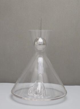 现代创意玻璃餐厅样板房醒酒器居家摆件办公室客厅酒具软装饰品