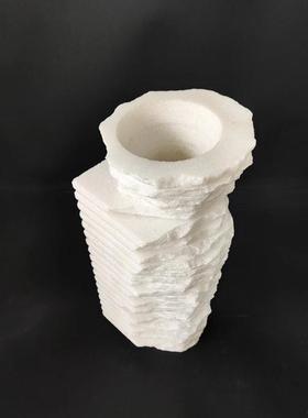 现代简约轻奢软装饰品家居茶几创意艺术插花器客厅样板间花瓶摆件