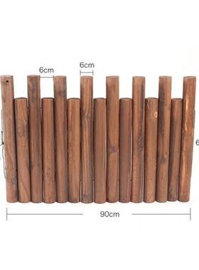 塔安造景花园阳台道具商场木栅栏花坛围栏幼儿园室内装饰木桩摆件