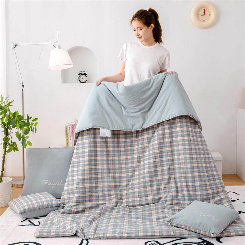 纯棉抱枕被子两用折叠汽车枕头靠垫被办公室沙发午睡全棉空调被,淘宝优惠券,粉丝福利购,淘宝优惠卷