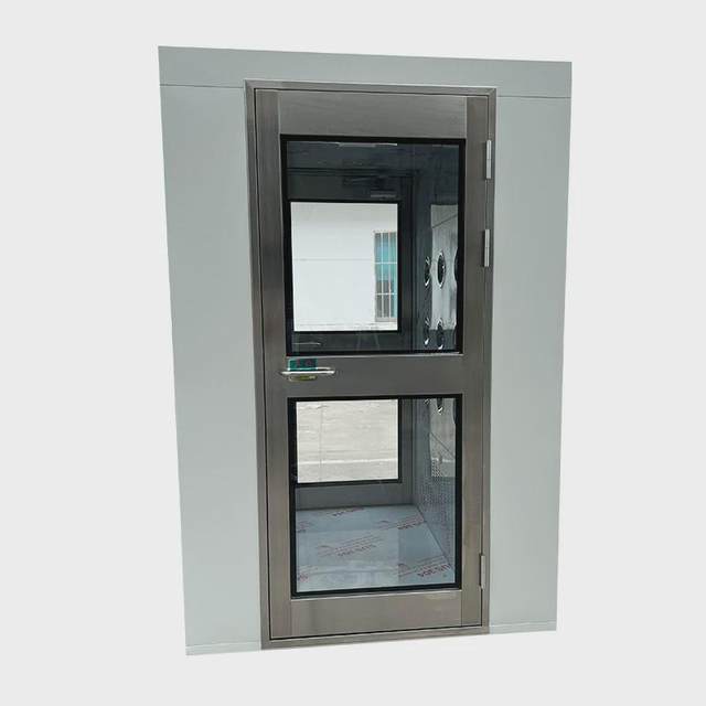 Manufacturer 304 stainless steel air automatic induction interlocking air shower room shower room dust-free workshop clean cargo shower room