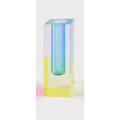 亚克力花瓶轻奢水晶花瓶摆件客厅仿真花插花现代简约欧式餐桌装饰