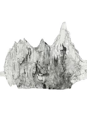 新中式山水墨意境售楼处会所酒店样板房关玄软装饰品摆件工厂直销