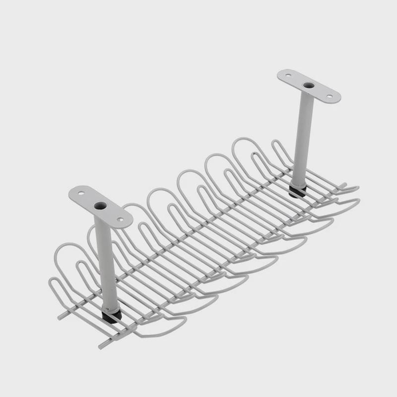 Wire storage slot table bottom plug board storage office wire sorting bottom wire storage desktop wire storage desktop wire management slot