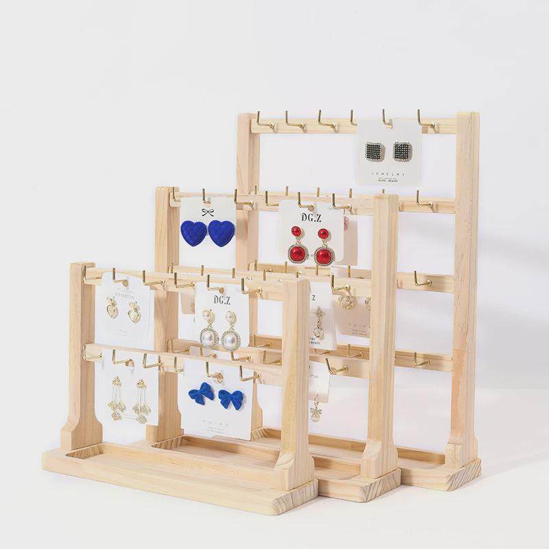 ll实木带钩首饰展示架小饰品挂架挂钩耳环展示架手链手串收纳架子,淘宝优惠券,粉丝福利购,淘宝优惠卷
