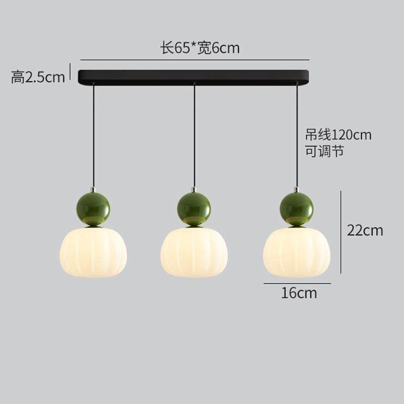 网红奶油风床头吊线灯吊灯卧室南瓜单头高级感现代三头餐厅小吊灯,淘宝优惠券,粉丝福利购,淘宝优惠卷