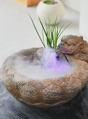 桌面流水摆件客厅玄关装饰落地水景貔貅招财鱼缸造景庭院鱼池喷泉